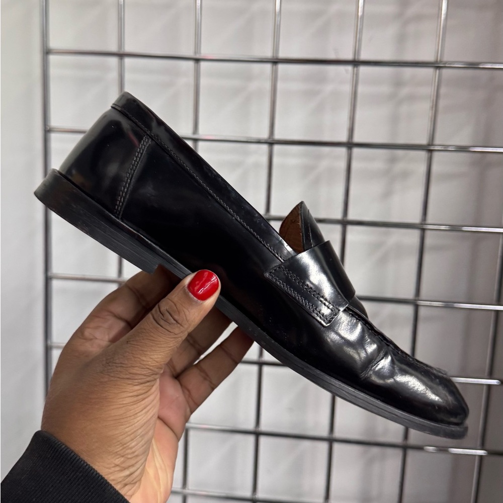 Jonak Paris Thelma Black Shiny Leather Round-Toe Loafers Womens Size EU 37 US 7 - Picture 2 of 7